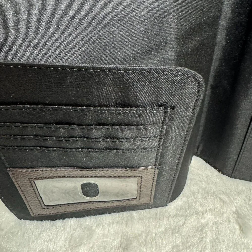 Rolodex Business Journal Interior Card Organizer & Pen Loop Brown Leather